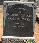 VUUREN Catharina Gertruida, Janse van 1897-1985 
