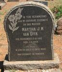 DYK Martha J.M., van nee KOEKEMOER 1912-1959