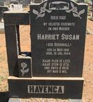HAVENGA Harriet Susan nee BUCKNALL 1901-1944