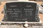 VENTER Wilhelmus Petrus 1880-1943 & Elsie Aletta Cecilia ERASMUS 1883-1970