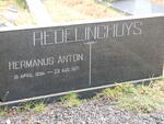 REDELINGHUYS Hermanus Anton 1894-1971