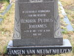 NIEUWENHUIZEN Hendrik Petrus Johannes, Jansen van 1911-1998