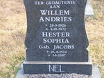 NEL Willem Andries 1926-1972 & Hester Sophia JACOBS 1934-2007