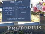 PRETORIUS Gerhardus W.P. 1929- & Gertruida M. BRUGMAN 1935-2005
