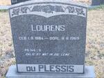 PLESSIS Lourens, du 1884-1969