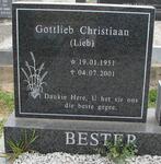 BESTER Gottlieb Christiaan 1951-2001
