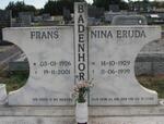 BADENHORST Frans 1926-2001 & Nina Eruda 1929-1999