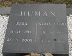 HUMAN J.O.B. 1911-1988 & Elsa 1913-2005