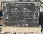 VILJOEN Jacobus Johannes 1893-1981 & Maria Elizabeth NEETHLING 1899-1972