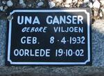 GANSER Una nee VILJOEN 1932-2002