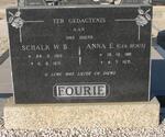 FOURIE Schalk W.B. 1912-1971 & Anna E. ROUX 1911-1971