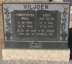 VILJOEN Christoffel Paul 1905-1994 & Lizzy RITTER 1904-1978