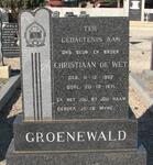 GROENEWALD Christiaan de Wet 1952-1971