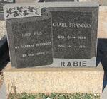 RABIE Charl Francois 1893-1971
