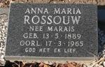 ROSSOUW Anna Maria nee MARAIS 1889-1965