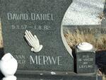 MERWE Dawid Daniel, van der 1957-1982