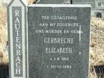 RAUTENBACH Gerbrecht Elizabeth 1913-1983