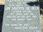 BEER Jan Mathys, de 1941-1987