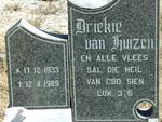 HUIZEN Driekie, van 1933-1989