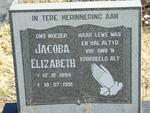 ? Jacoba Elizabeth 1894-1991