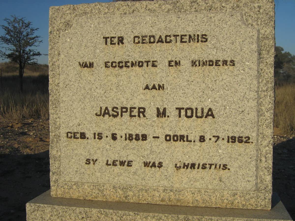 TOUA Jasper M. 1889-1962