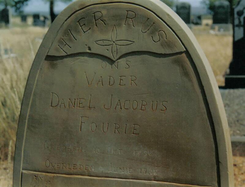FOURIE Daniel Jacobus 1856-1938