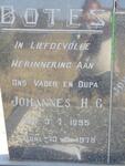 BOTES Johannes H.G. 1895-1978 & Susara M.A.E. 1903-1973