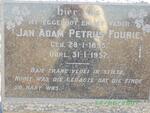 FOURIE Jan Adam Petrus 1895-1957