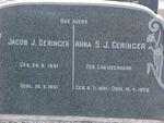 GERINGER Jacob J. 1851-1951 & Anna S.J. LABUSCHAGNE 1861-1956