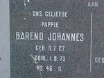 FOURIE Barend Johannes 1927-1973