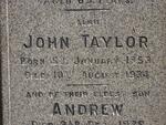 TAYLOR John 1853-1934 & Amelia 1851-1921 :: TAYLOR Andrew -1938