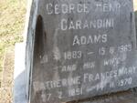 ADAMS George Henry Carandini 1883-1963 & Catherine Frances Mary 1891-1970