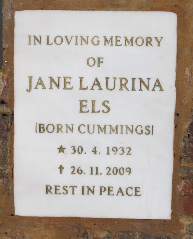 ELS Jane Laurina nee CUMMINGS 1932-2009