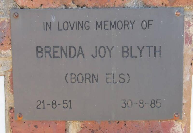 BLYTH Brenda Joy nee ELS 1951-1985