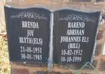 ELS Barend Adriaan Johannes 1932-1999 :: BLYTH Brenda Joy nee ELS 1951-1985