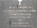 WOOLAHAN John -1947 & Elizabeth -1931 