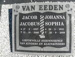 EEDEN Jacob Jacobus, van 1927-2006 & Johanna Sophia 1933-2008