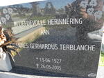 TERBLANCHE Johannes Gerhardus 1927-2005
