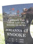 SNOOKE Johanna C. 1906-1999