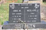 OOSTHUIZEN Nicolaas J. 1887-1980 & Anna M. LEONARD 1910-1998