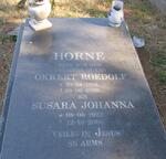 HORNE Okkert Roedolf 1918-2005 & Susara Johanna 1922-2006
