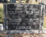 LAHNER William Robert 1884-1952 & Martina Maria 1891-1964