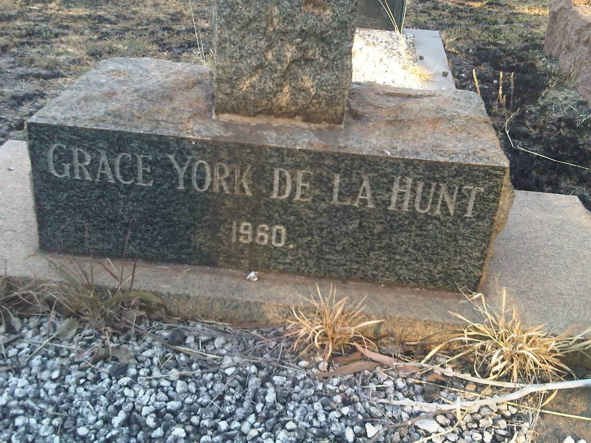 HUNT Grace York, de la -1960