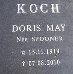 KOCH Doris May nee SPOONER 1919-2010