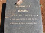 HENNING Susanna J.P. 1930-1971