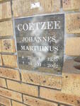 COETZEE Johannes Marthinus 1935-2002