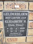 GELDERBLOEM Elizabeth H. nee TITUS 1929-2005