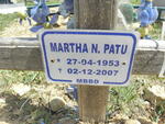 PATU Martha N. 1953-2007
