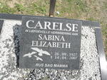 CARELSE Sabina Elizabeth 1927-2007