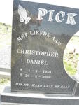 PICK Christopher Daniel 1959-2008
